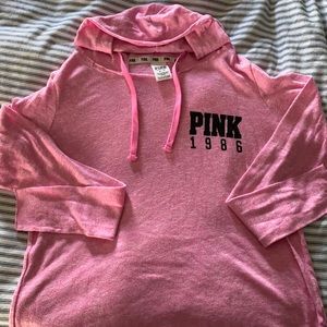 PINK super duper soft hooded sweater
